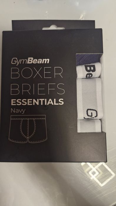 Boxeri pentru bărbați Essentials 3Pack Black - GymBeam