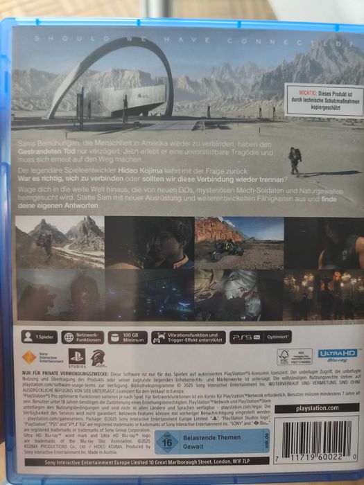 Продавам First light 007 Death stranding 2 PS 5