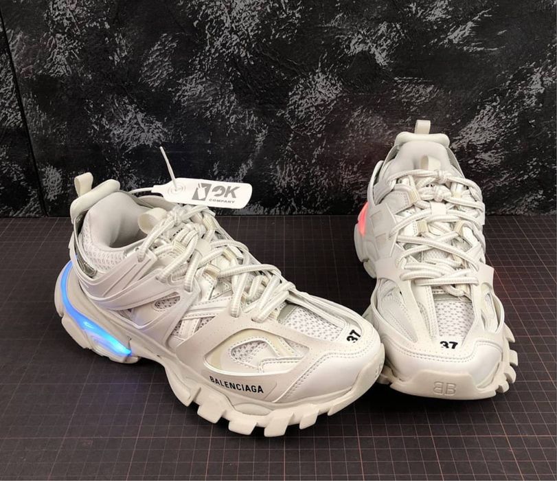 Balenciaga track  led alb