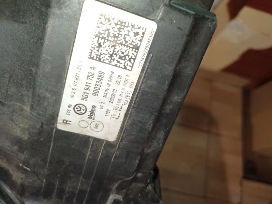 Far xenon led vw golf 7 gti gte 2017