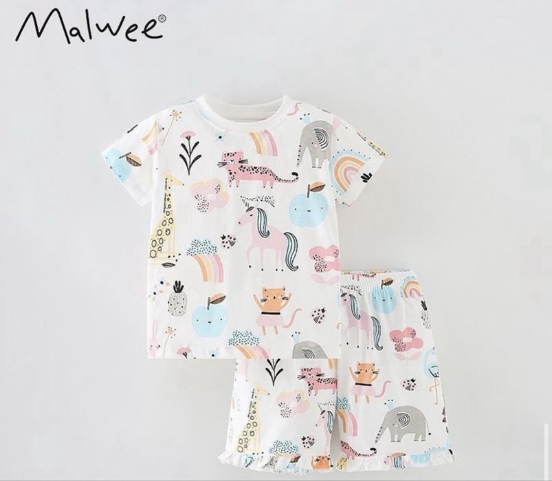 Летние двойки с шортами для девочек