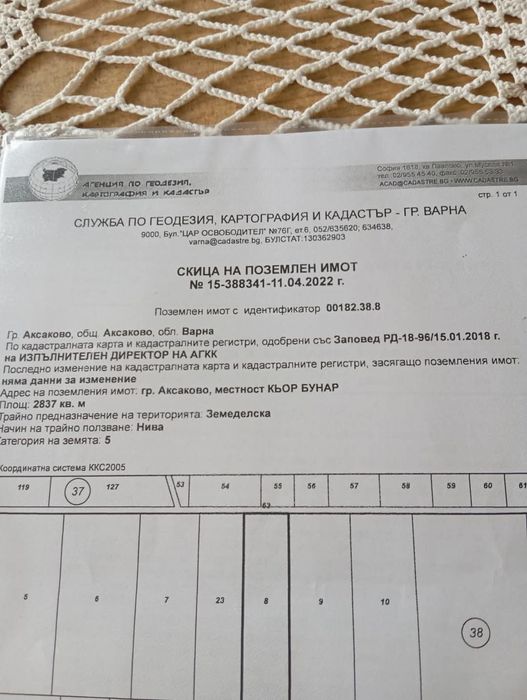 Продава се Парцел в Аксаково - 2837 кв.м за 13 €/кв.м - Снимка #3