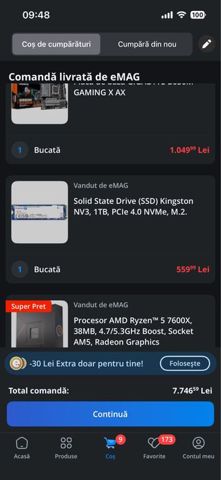 PC Gaming Ryzen 7600x ,32 gb ddr5, B650m, SSD  1TB fara Gpu