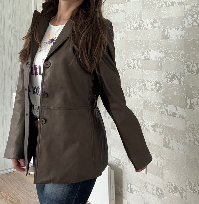 Яке от естествена кожа