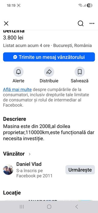 Vând chevrolette aveo 1.2 benzină