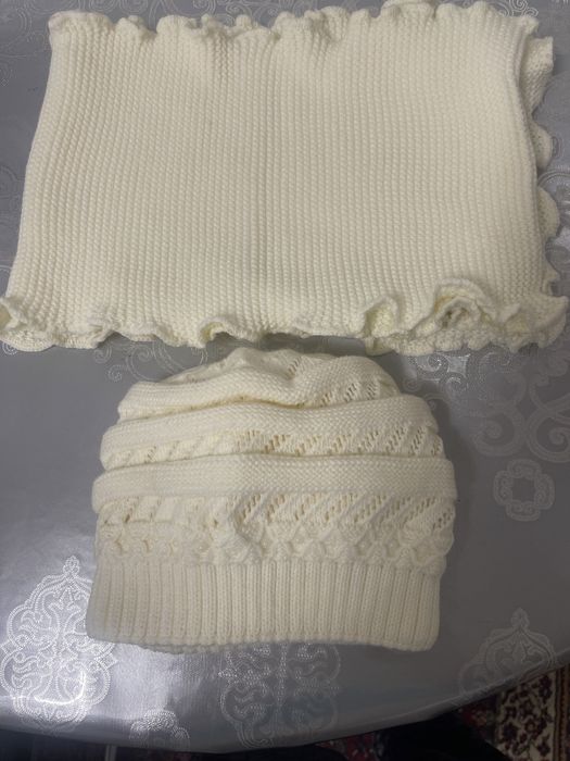 Комплект шапка с шарфом