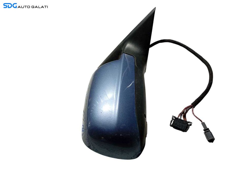Oglinda Electrica Dreapta Skoda Superb 1 2002 - 2008 Culoarea Albastru Deschis [LR0788]