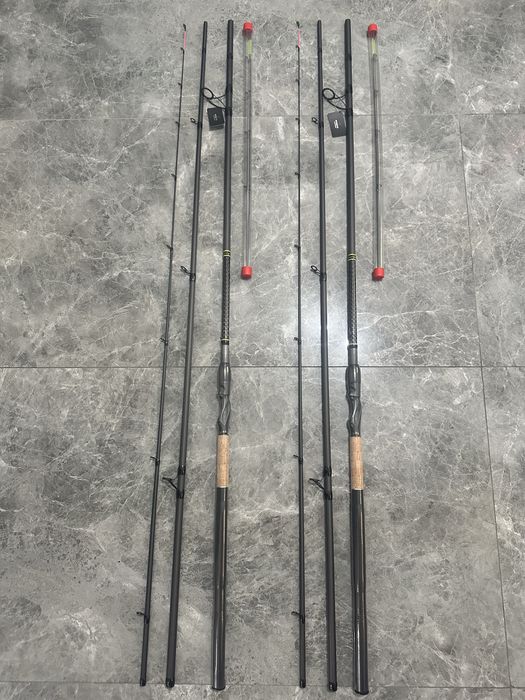 SET 2 Lansete Feeder FL STRATEGIS DISTANCE MH 4.20m 80-150g