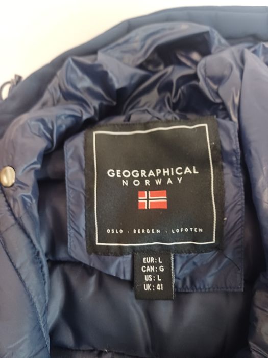 Geaca Geo Norway cu vatelina si gluga Abator, Albastru marin, L