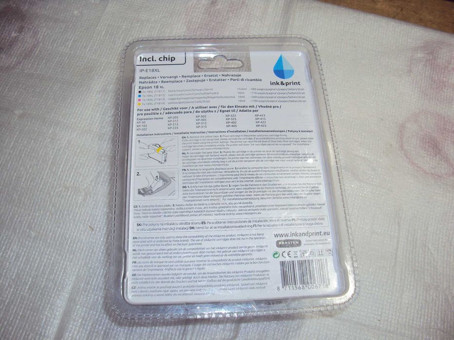 cartuse imprimantă EPSON 18XL 5 cartuse la set XP30,XP102,XP412,XP322