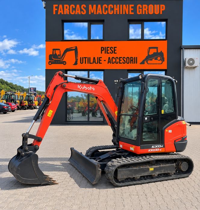 Kubota KX30 – Miniexcavator 3 tone – 2 cupe – Disponibil în 2 săptămâni