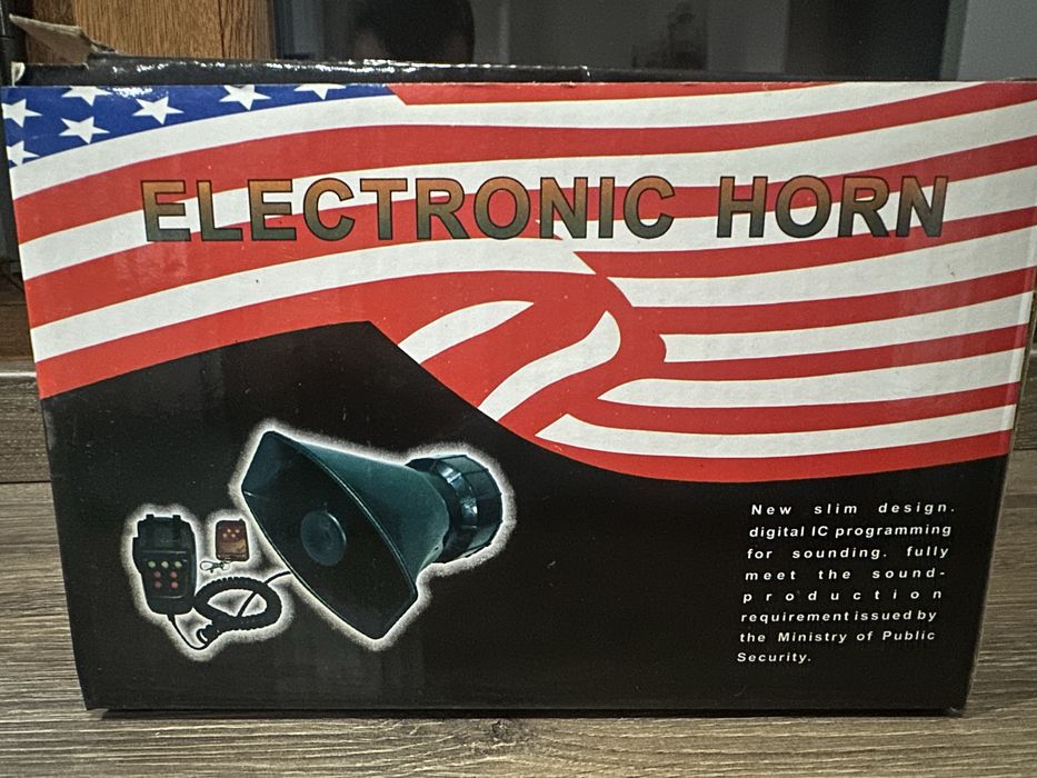 Sirena/goarna electronica cu telecomanda