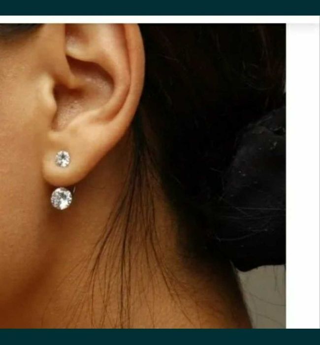 Сребърни обеци, различни модели