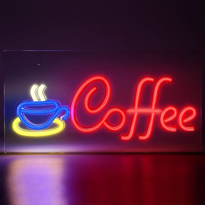 Неонов знак за кафе Coffee LED за кафе и бар – USB