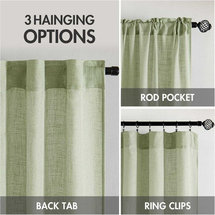 Пердета MIULEE зелени или сиви 225x140 и 160x140