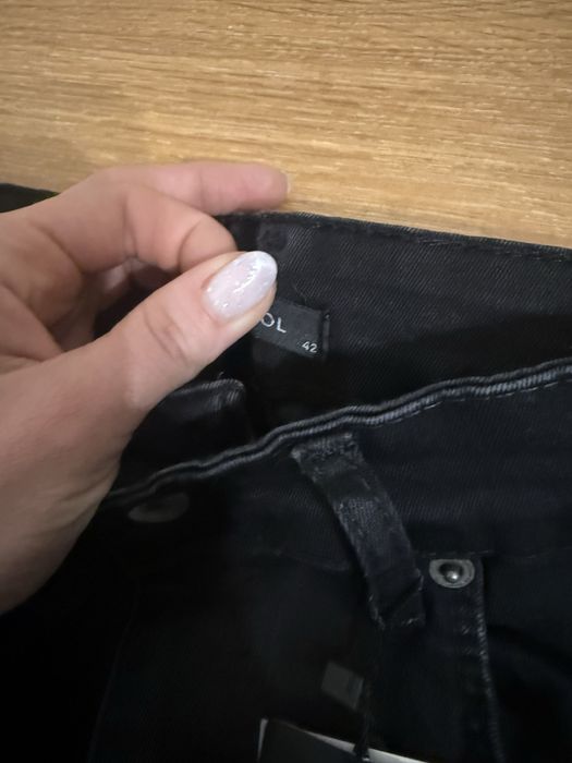 Черни дамски дънки