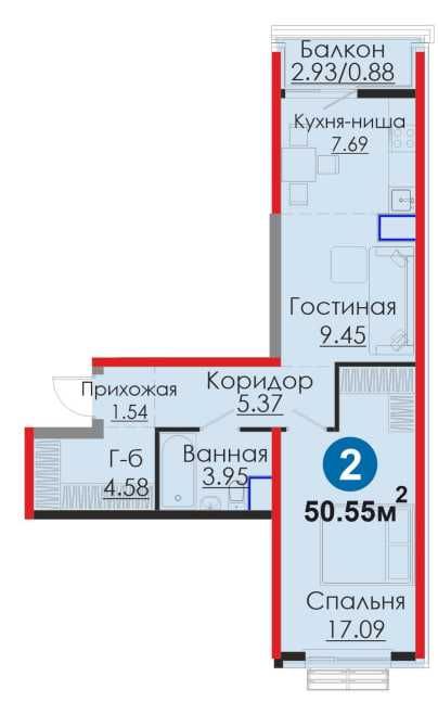 2-комн в Мирабаде! 50м² | ИПОТЕКА | Alfraganus рядом | СУПЕР ЦЕНА! (S)