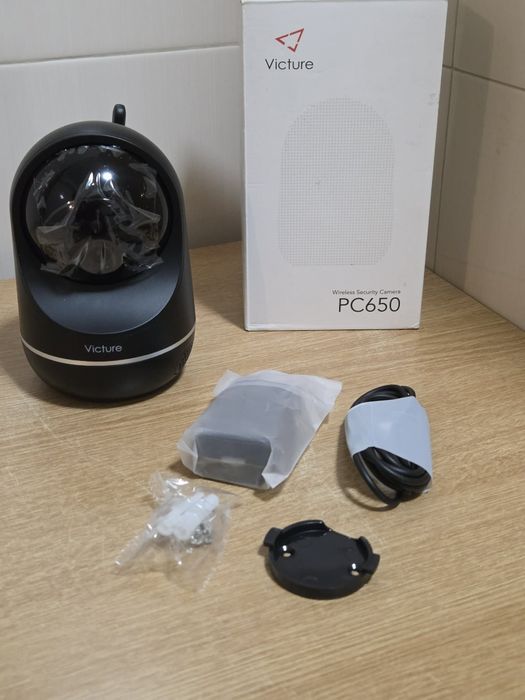 Чисто нова безжична охранителна камера Victure PC650, предназначена за наблюдение на дома или домашни любимци. Устройството поддържа 1080P Full HD