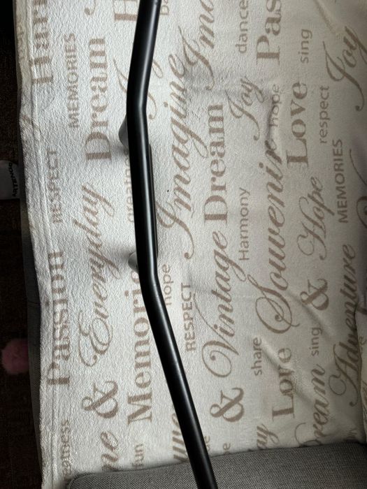 Ghidon de motocicleta 22 mm Emgo T-bar mnegru