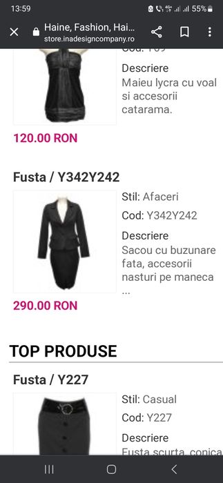 costum dama ina design ca nou