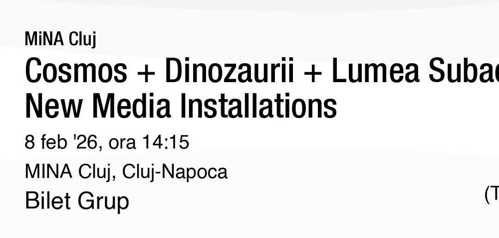 Vand Bilete MINA CLUJ