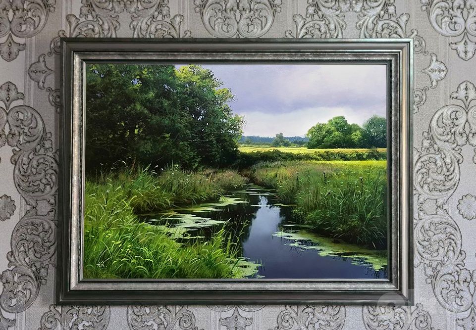 Картина маслом. 50×70 см.
"После дождя". 
Холст/масло. 
70х50см.
"Посл