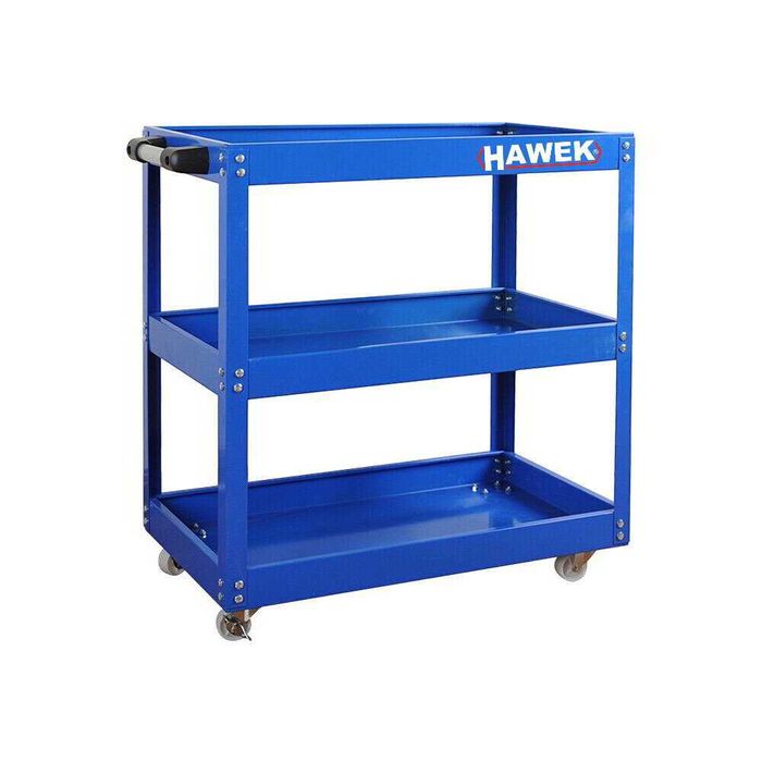 Количка за инструменти с три рафта – СИНЯ И ЧЕРНА HAWEK