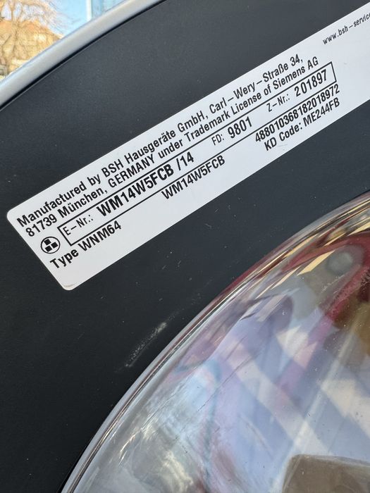 Пералня Siemens IQ700, 9 kg