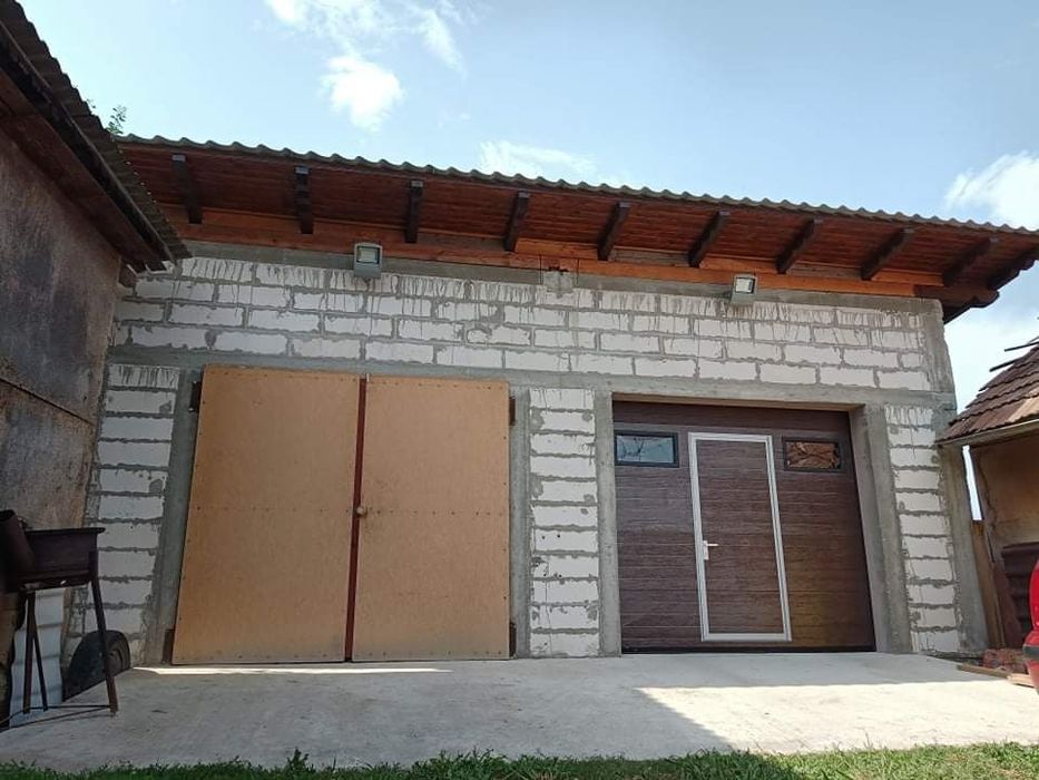 Usa Garaj secționala ---Maro/Gri Antracit