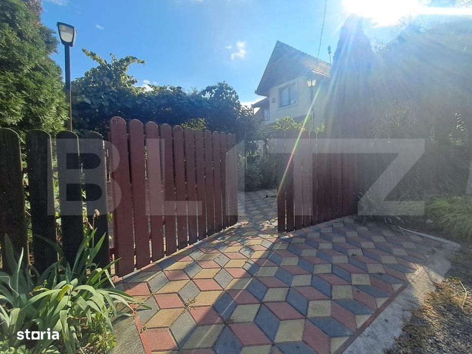 Casa individuala P+1, 180 mp, teren 1.050 mp si livada, zona Dumbravio
