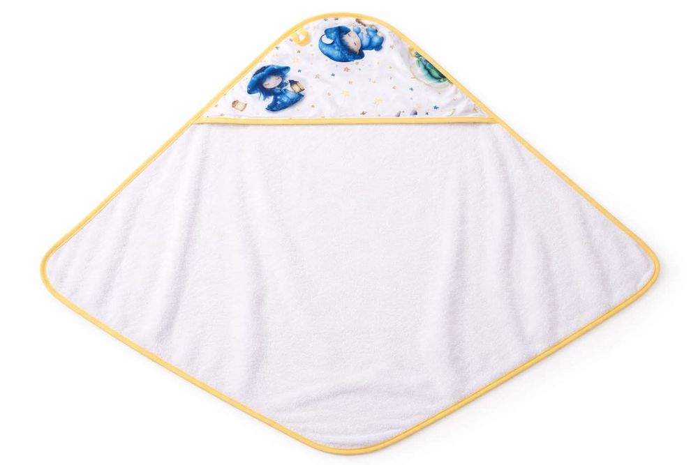 Нежна прегръдка след баня: Бебешка хавлиена кърпа с качулка (80x80 см)