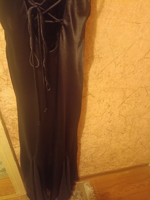 Чёрное вечернее платье длинное с Америки