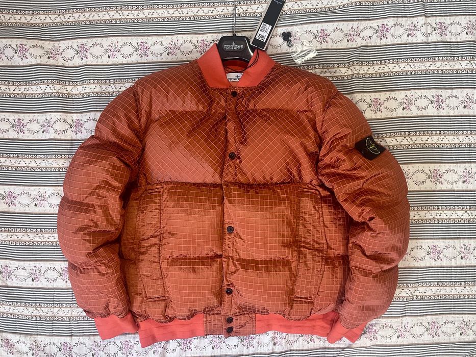 Stone Island Macro Ripstop Nylon Metal In Econyl Down-TC Jacket L