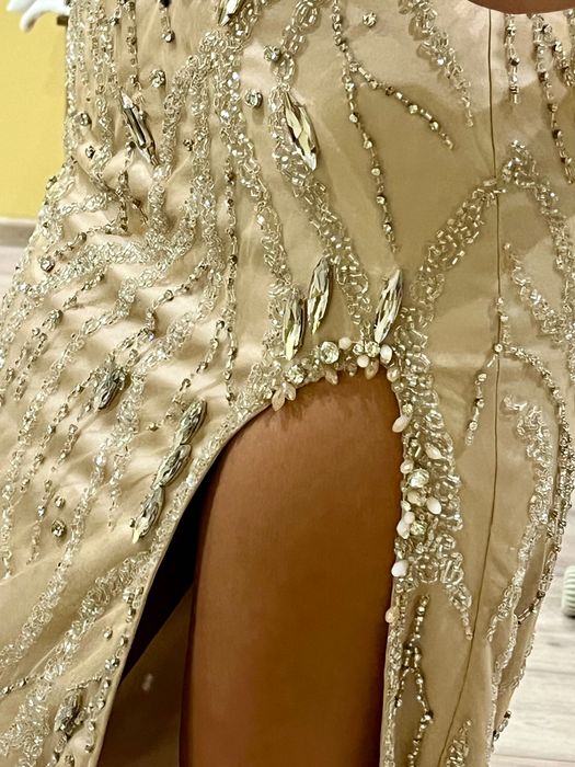 Бална рокля с камъни (+ портмоне/чанта)