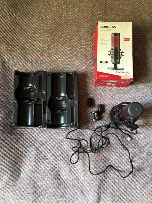 HyperX QuadCast USB микрофон для стримов/игр/Discord