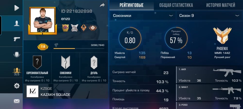 Аккаунт стандофф