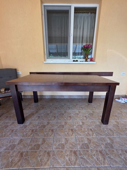 Vând Masă NOUĂ din lemn masiv 170/90 cm