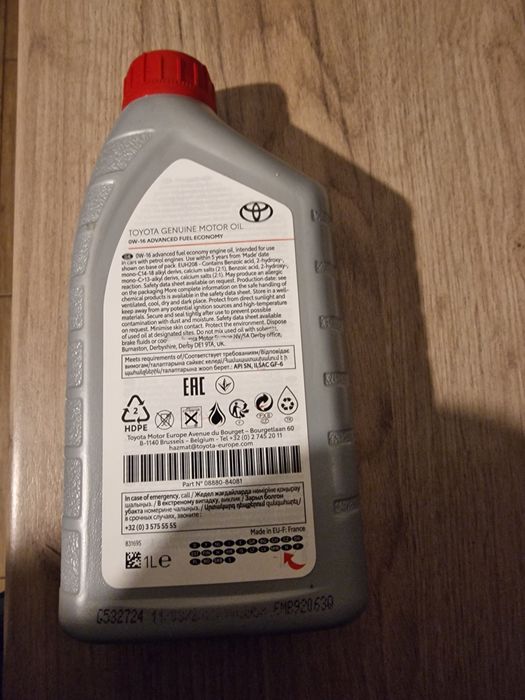 Ulei OEM Toyota 0w16