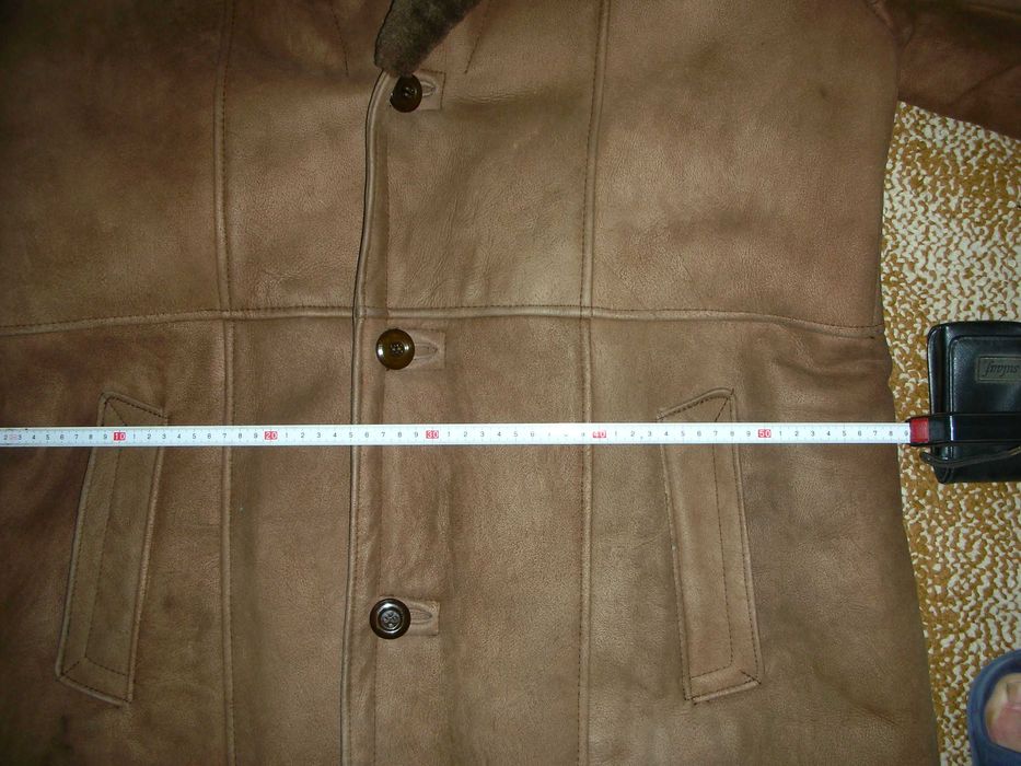 Мъжки Кожух дълъг-естествена кожа