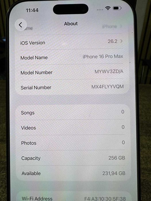 iPhone 16 Pro Max 256GB, 100%