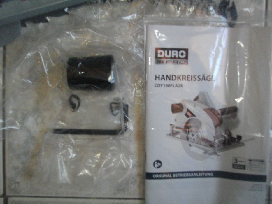 Нов 1500W Лазерен Ръчен Циркуляр Duro Pro Немски Комплект Реже 62мм