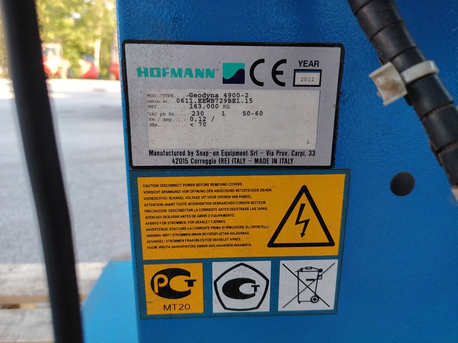 Баланс машина Hofmann geodyna 4900-2