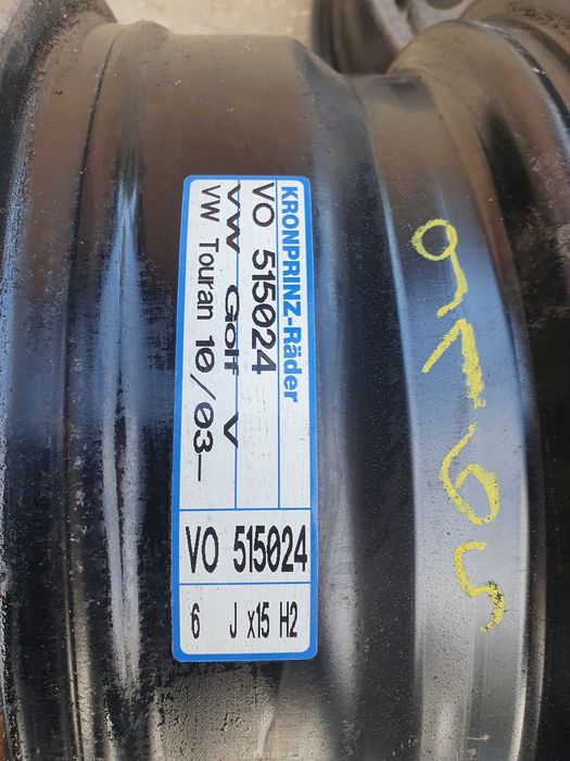 Jante tabla 15 inch 5x112 golf 5 golf 6 skoda 2 touran t1