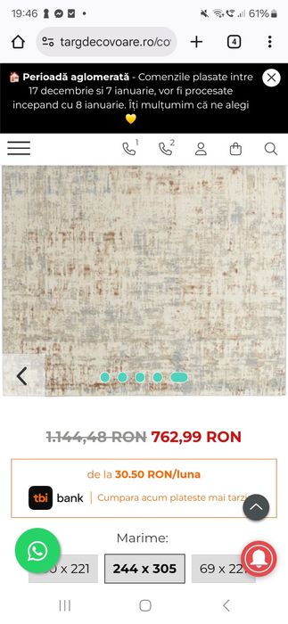 Covor Calvin Klein 240×305 cm