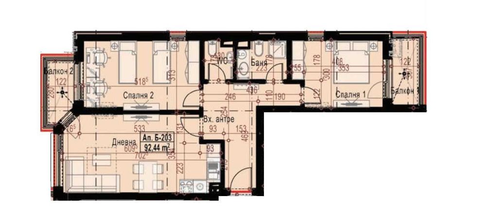 Продава се Тристаен апартамент в София, Малинова долина - 108 кв.м за 1945 €/кв.м - Снимка #6