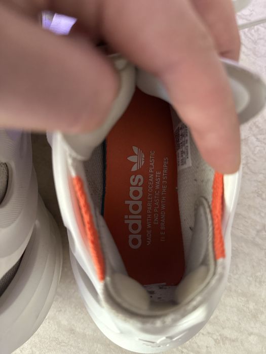 Adidas adiFOM Q shoe in an off-white
