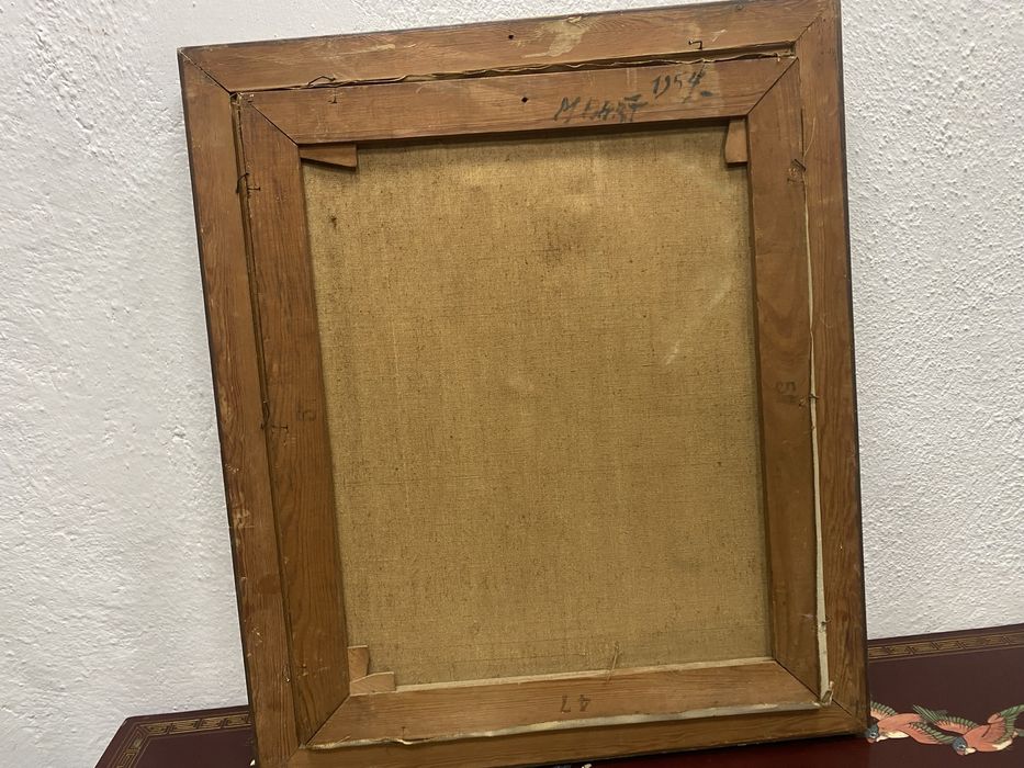 Маслена картина горски пейзаж подписана Vonders Нидерландия 1954