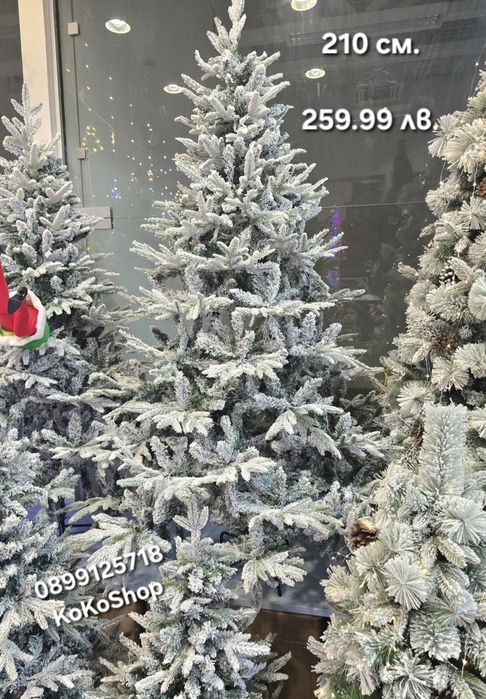 Заснежена елха с 2D и 3D клони/луксозна елха с 2D и 3D клони