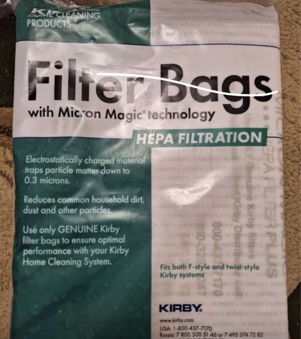 Кирби кирби ремен мешки