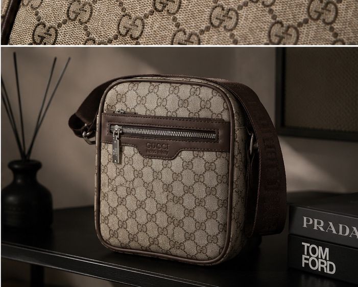 Сумка через плечо Gucci, из экокожи с регулируемым ремнем